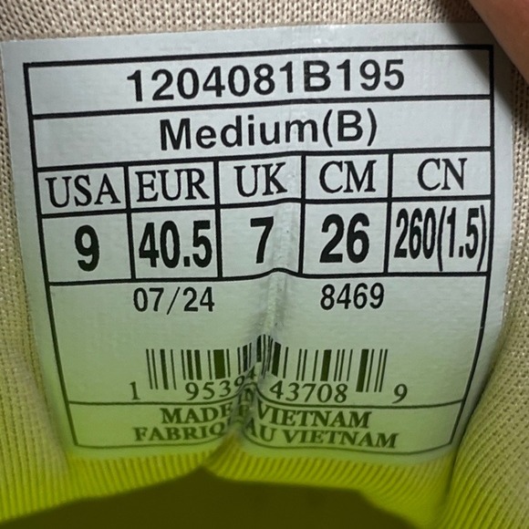 Brooks Glycerin 21 Shoes Women's Size 9 Medium B Coconut Aqua Athletic Sneakers - Picture 8 of 8